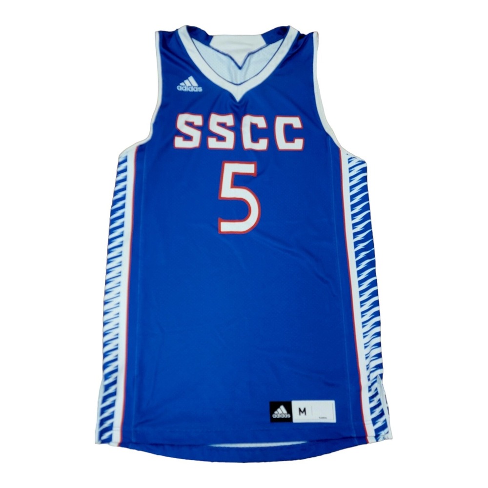 Southern State CC Patriots Adidas Team Issued Basketball Jersey #5 M
